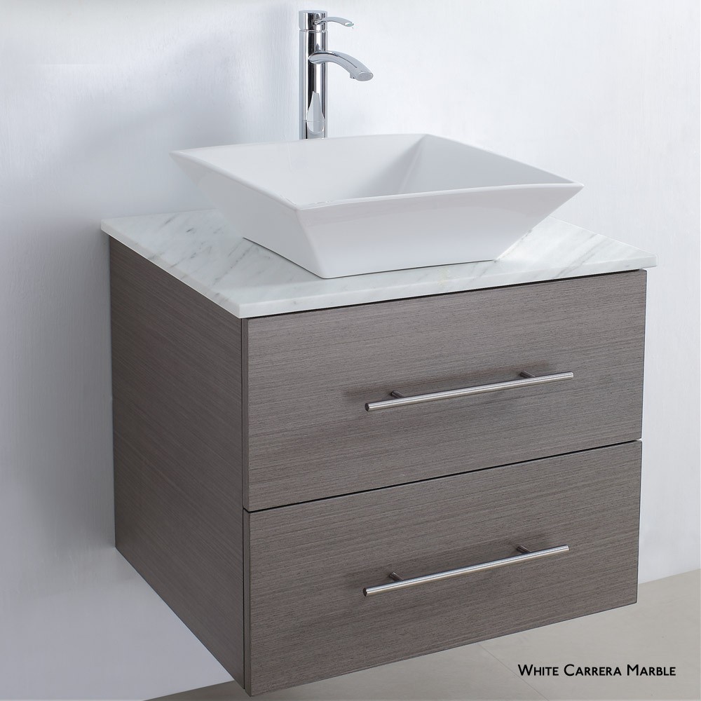Wood veneer bathroom cabinet SW-V006
